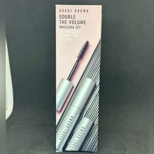 🆕 Bobbi Brown 2-Pc. Double The Volume Mascara Set ✨new unused in box✨ 💰$82 value